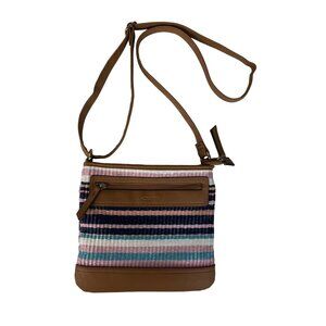 Rosetti Womens Crossbody Bag Striped Pattern  Adjustable Strap